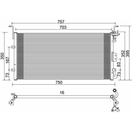 603804 Hart Радиатор кондиционера