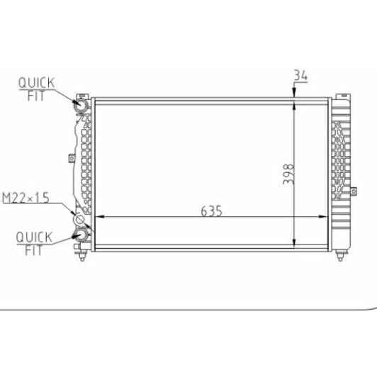 603871 Hart Радиатор охлаждения двигателя