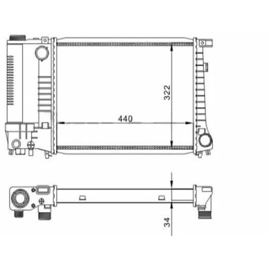 605565 Hart Радиатор охлаждения двигателя