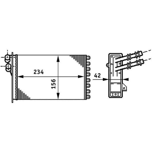 ah72000s Mahle Радиатор печки