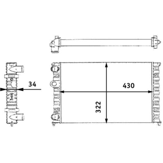 cr364000s Mahle Радіатор охолодження двигуна