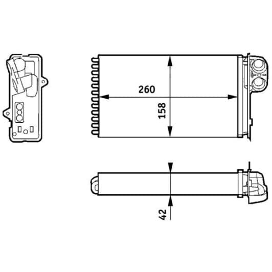 ah162000s Mahle Радиатор печки