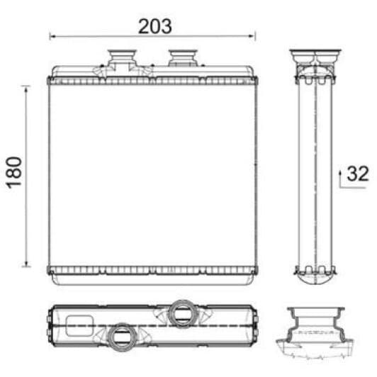 ah183000p Mahle Радиатор печки