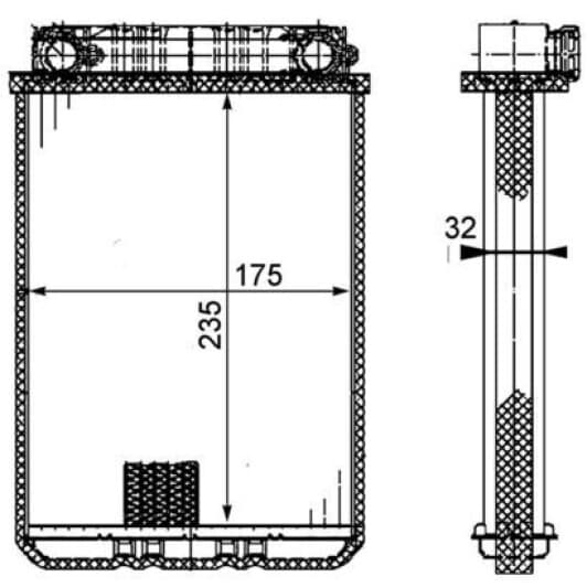 ah77000p Mahle Радиатор печки