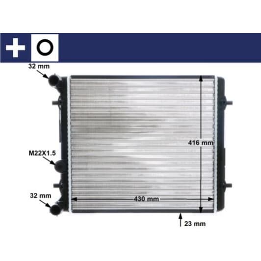 cr367000s Mahle Радиатор охлаждения двигателя