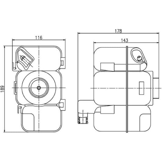 crt206000s Mahle Бачок охлаждающей жидкости