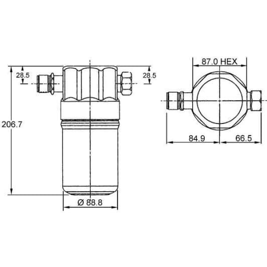 ad36000s Mahle Осушитель кондиционера