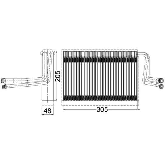 ae113000s Mahle Випарник кондиціонера