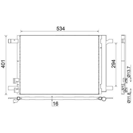 ac772000s Mahle Радіатор кондиціонера