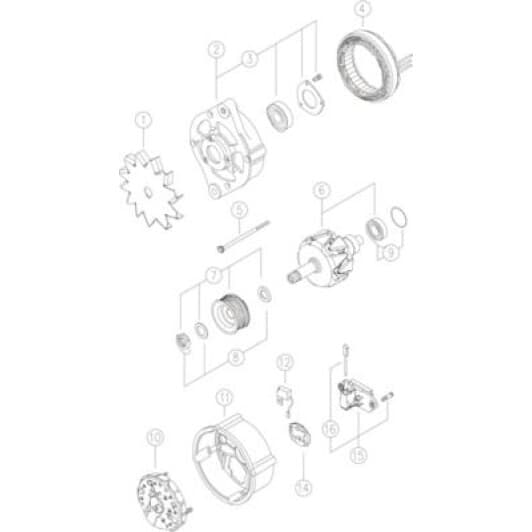 MG 597 Mahle Генератор