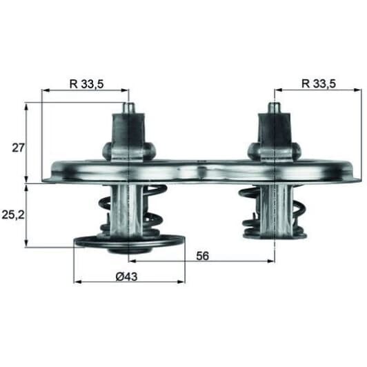 TX 33 83D Mahle Термостат