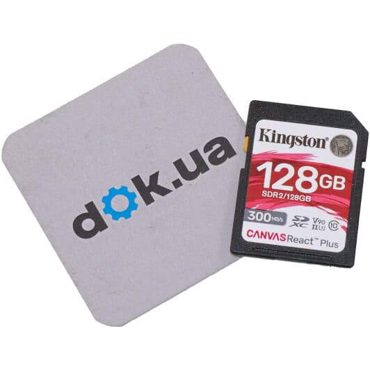 Карта памяти Kingston Canvas React Plus SDXC 128 ГБ