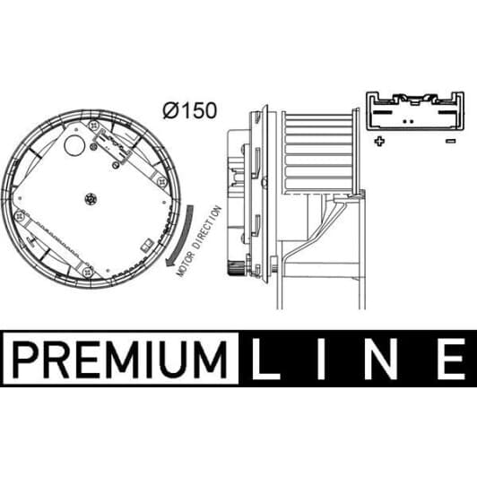 ab263000p Mahle Вентилятор салону