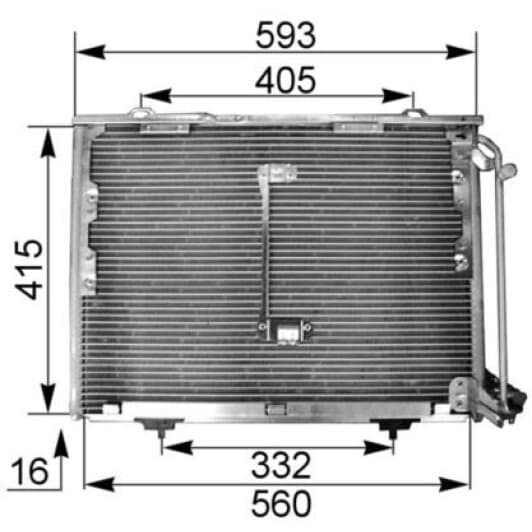 ac168001s Mahle Радиатор кондиционера