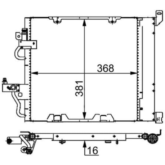 ac376000s Mahle Радиатор кондиционера