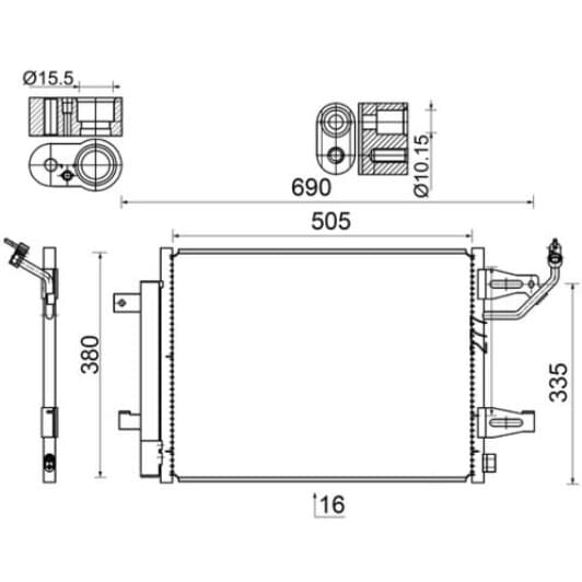 ac509000s Mahle Радиатор кондиционера