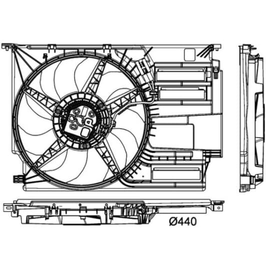 cff405000p Mahle Вентилятор системи охолодження двигуна