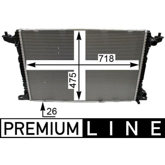 cr2179000p Mahle Радіатор охолодження двигуна