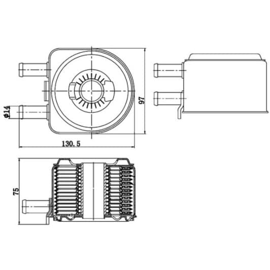 clc176000s Mahle Масляный радиатор двигателя