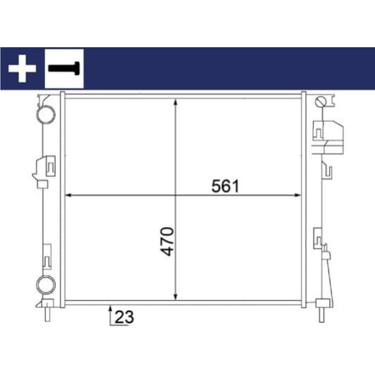 cr1504000s Mahle Радиатор охлаждения двигателя