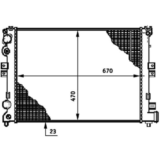 cr592000p Mahle Радиатор охлаждения двигателя