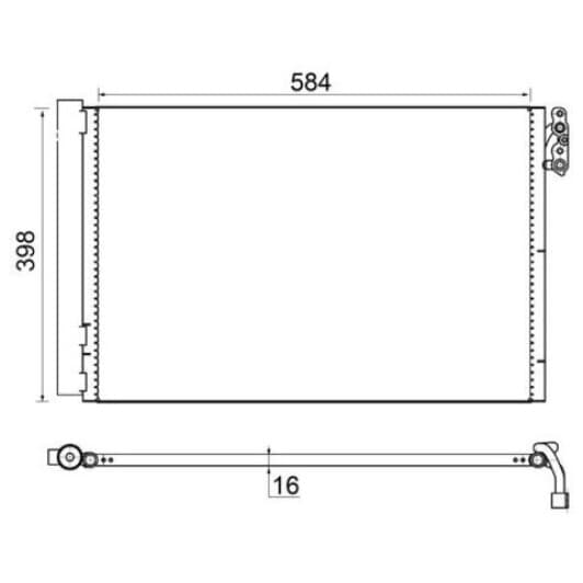ac413001s Mahle Радіатор кондиціонера