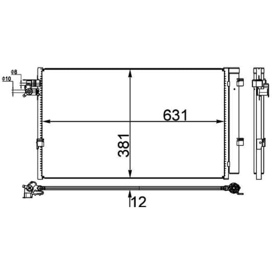 ac38000p Mahle Радиатор кондиционера