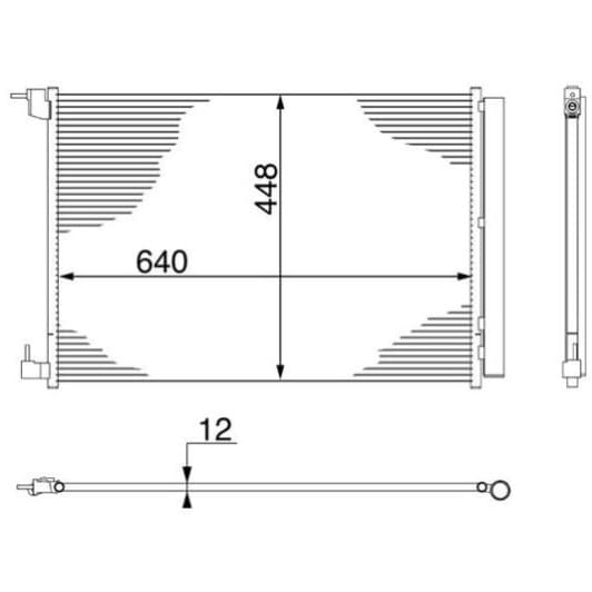ac412000s Mahle Радиатор кондиционера