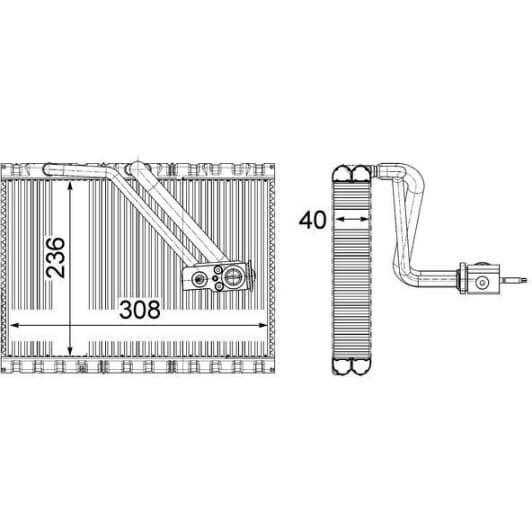 AE127000P Mahle Испаритель кондиционера