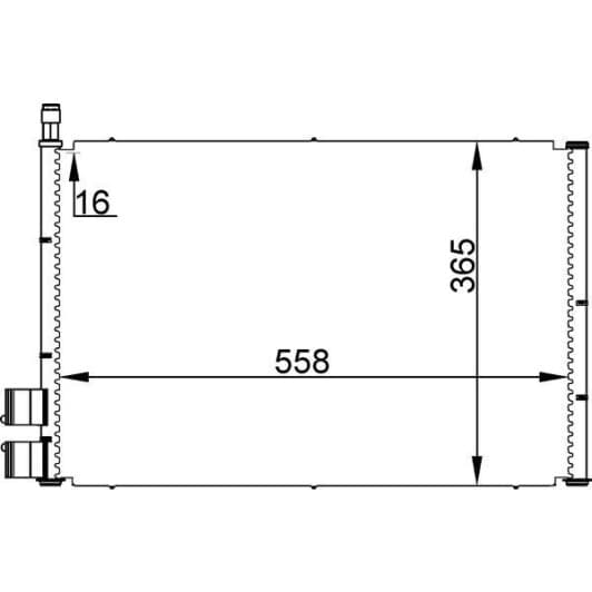 ac298000s Mahle Радиатор кондиционера