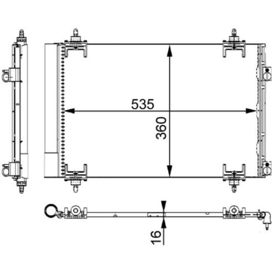 ac667000s Mahle Радіатор кондиціонера