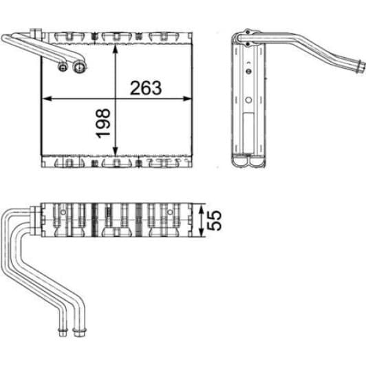 AE85000P Mahle Испаритель кондиционера
