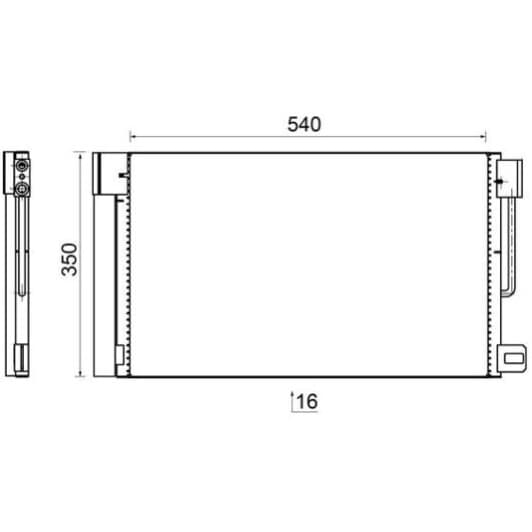 ac367000s Mahle Радіатор кондиціонера