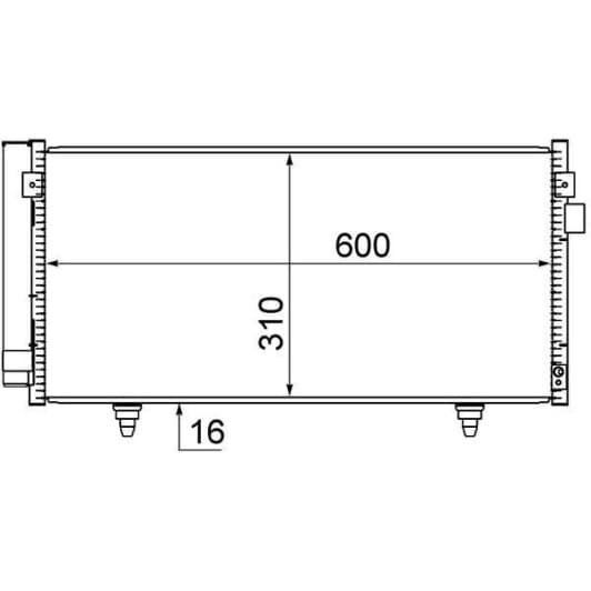 ac718000s Mahle Радіатор кондиціонера