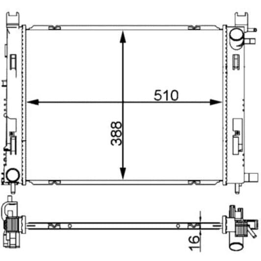 cr2166000s Mahle Радіатор охолодження двигуна