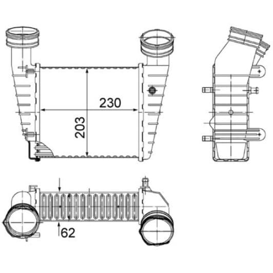ci347000s Mahle Интеркулер