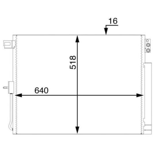 ac45000s Mahle Радиатор кондиционера