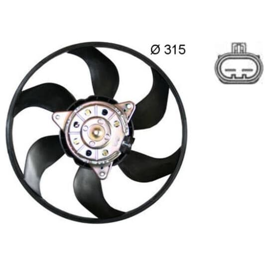 CFF382000S Mahle Вентилятор системи охолодження двигуна