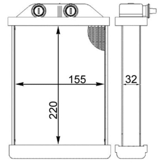 ah220000s Mahle Радіатор пічки