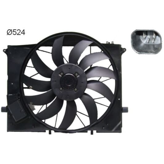 cff172000s Mahle Вентилятор системы охлаждения двигателя