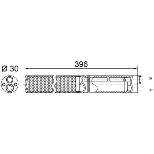 ad244001s Mahle Осушувач кондиціонера