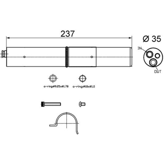 ad250000s Mahle Осушитель кондиционера
