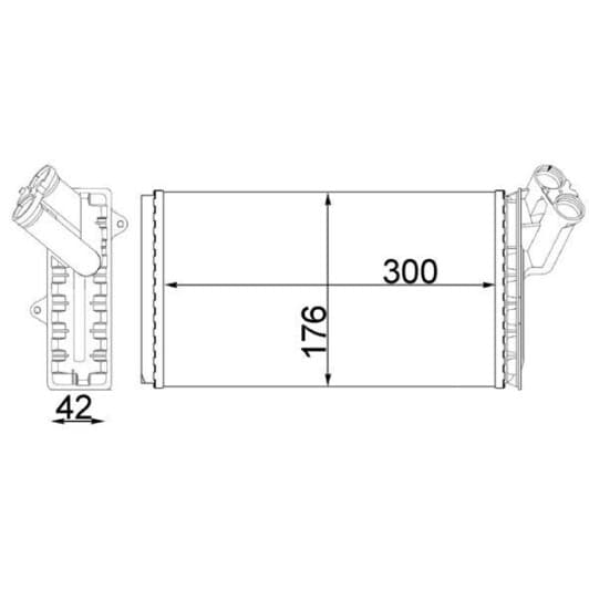 ah104000s Mahle Радіатор пічки