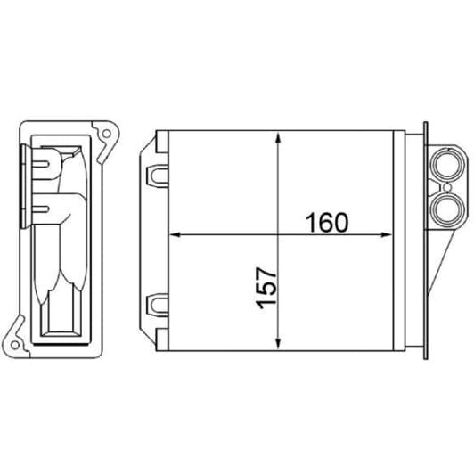 ah168000s Mahle Радиатор печки