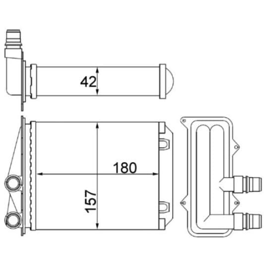 ah246000s Mahle Радіатор пічки
