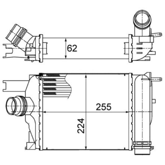 ci497000s Mahle Интеркулер