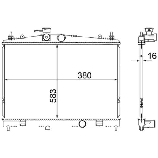 cr856000s Mahle Радиатор охлаждения двигателя