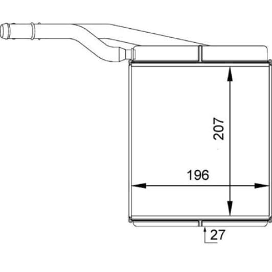 ah143000p Mahle Радиатор печки