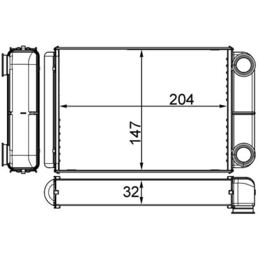ah258000s Mahle Радиатор печки