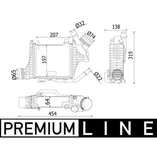CI541000P Mahle Интеркулер